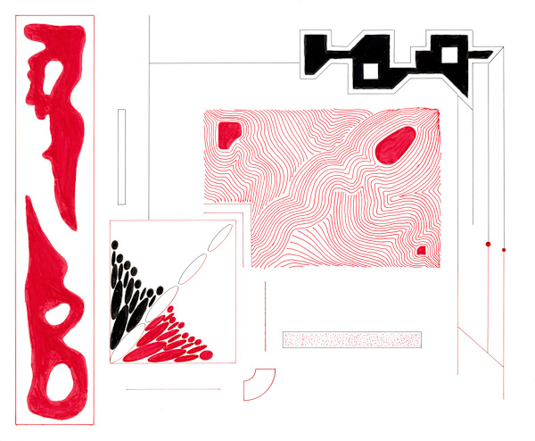 32  Geometric Abstract by Timothy Ray Horn