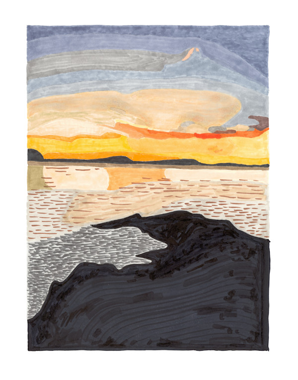 37 Seascape at Sunset by Timothy Ray Horn
