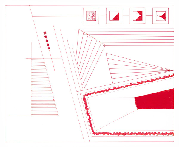 59 ABSTRACT ARCHITECT IN RED by Timothy Ray Horn