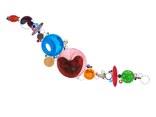 82 Orb Necklace by Timothy Ray Horn