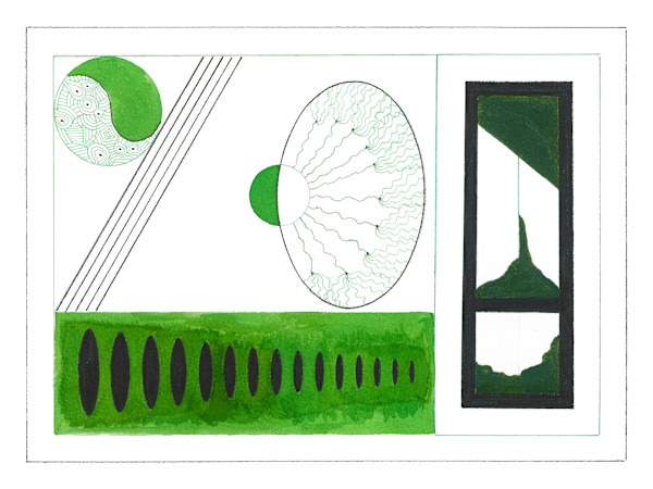83 Green Abstract 1 by Timothy Ray Horn