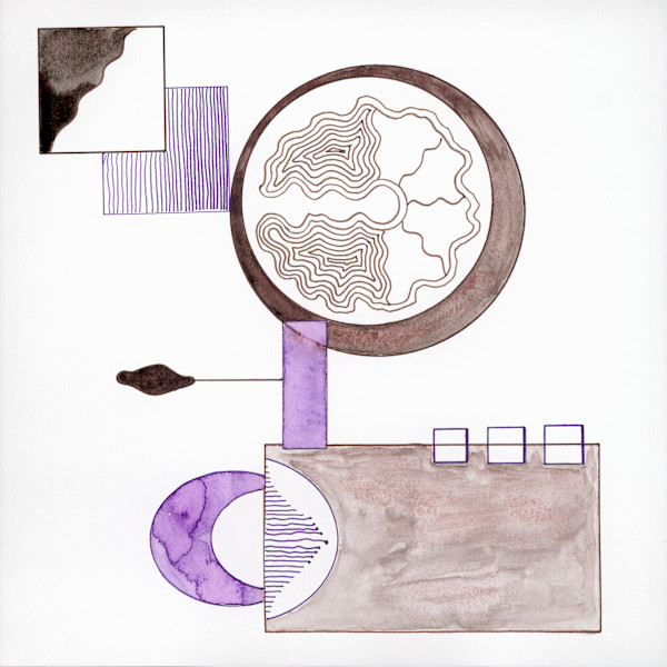 87 Abstract Violet 1 by Timothy Ray Horn