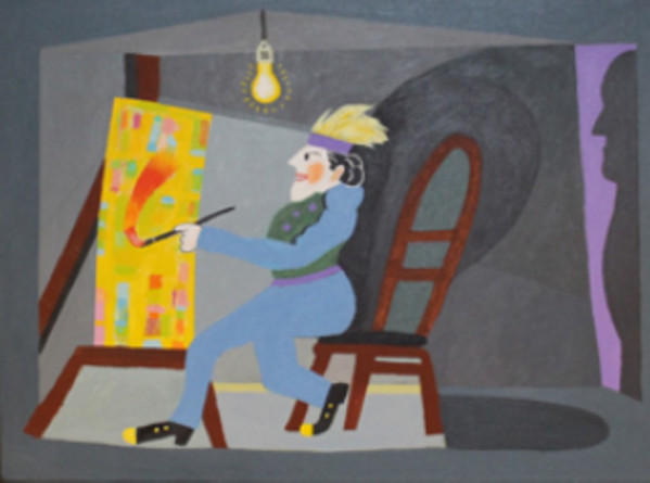 Artist with Blond Hair by Carmen Cicero