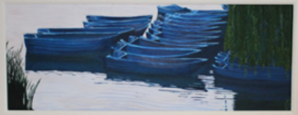 Blue Boats by April Gentile