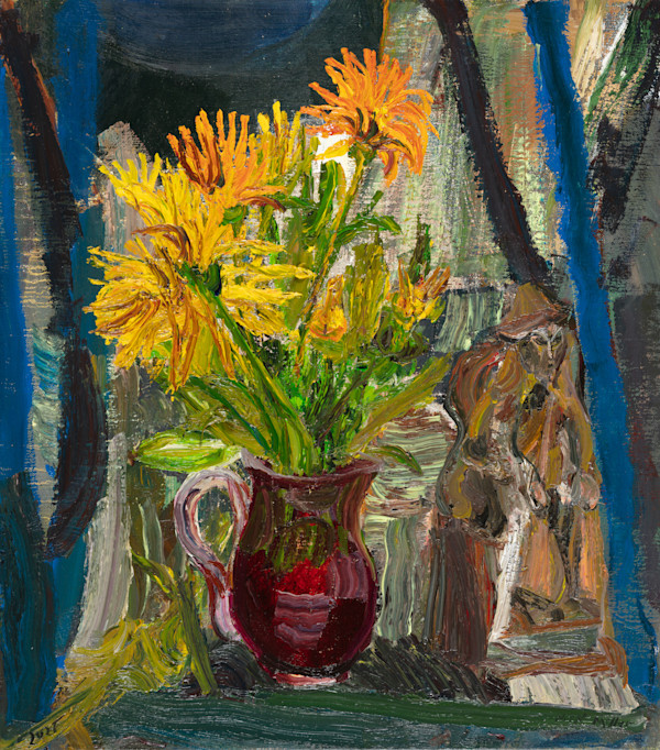 Marigolds with disappearing Sage by Nick Miller, Image 1.
