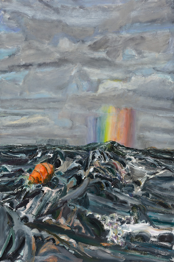 SEA – Dawn rainbow with buoy by Nick Miller, Image 1.