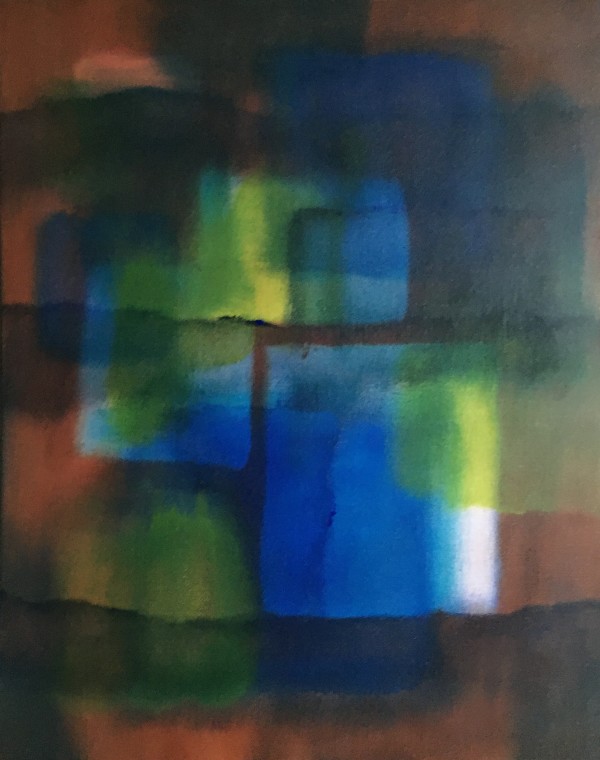 untitled (blue, yellow, sienna) by Martine van Bijlert