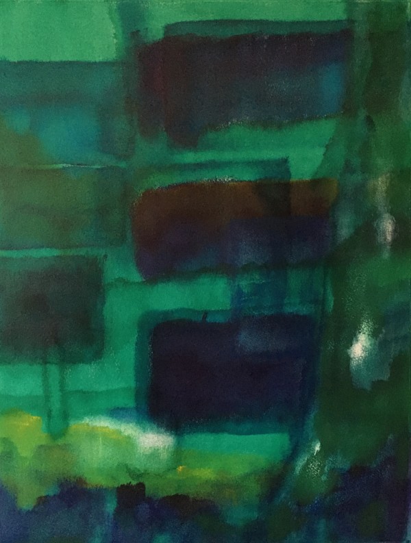untitled (layers on green) by Martine van Bijlert