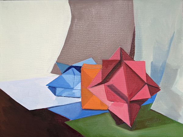 Red, Blue, Orange Boxes No. 2 by Amanda Hanlon
