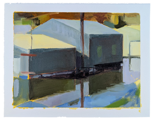 Morning Boat Houses by Amanda Hanlon