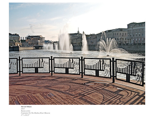 FOUNTAINS ON THE MOSKVA RIVER by Steven Oshatz