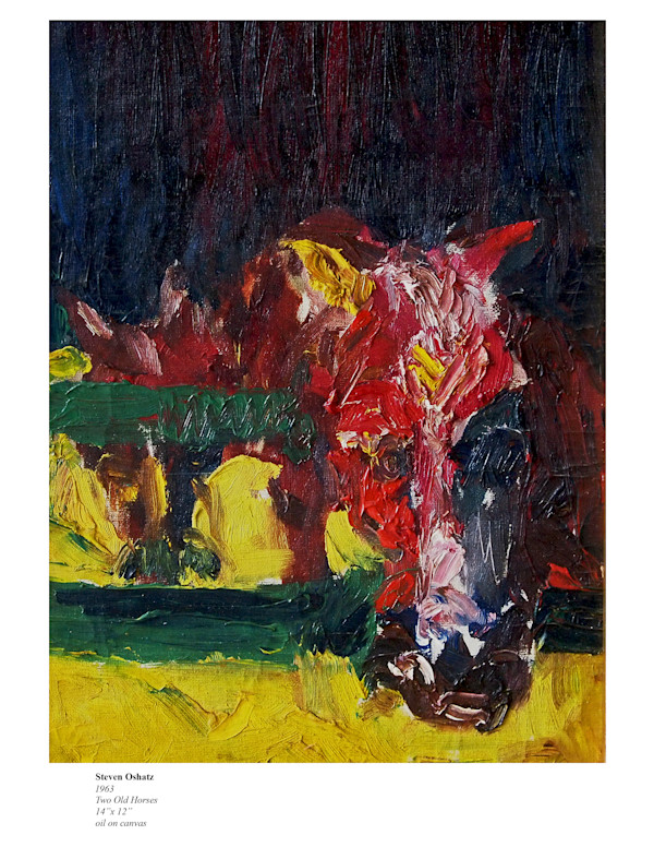 TWO OLD HORSES by Steven Oshatz