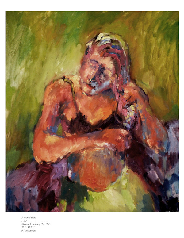 WOMAN COMBING HAIR by Steven Oshatz