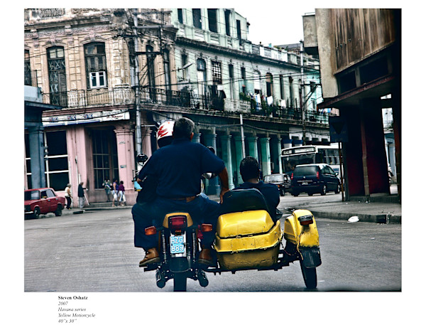 YELLOW MOTORCYCLE by Steven Oshatz