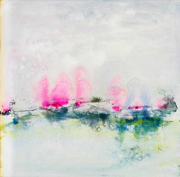 Abstract Landscape with Pink Clouds by Mary Mastren-Williams