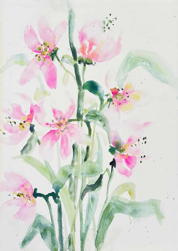 Delicate Pink Petals by Mary Mastren-Williams