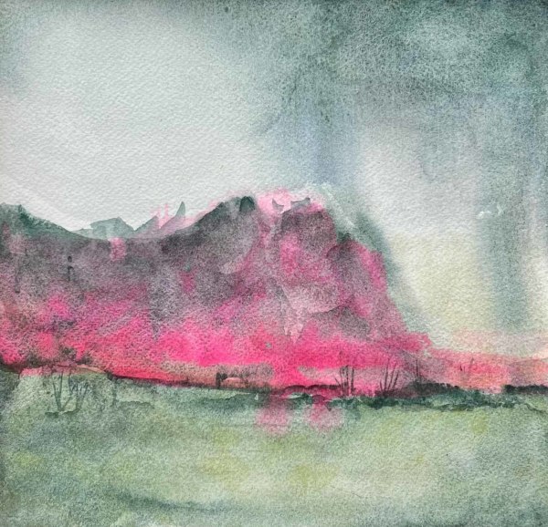 Pink Misty Mountain by Mary Mastren-Williams