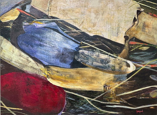 Decaying Banana Plant by Nancy Lassen