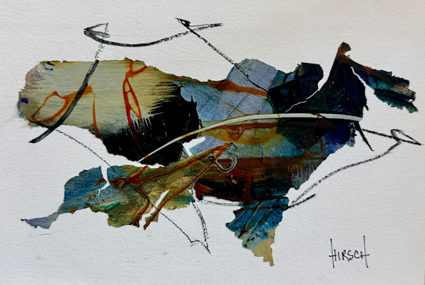 Brown Blue Covid Small by Nancy Lassen