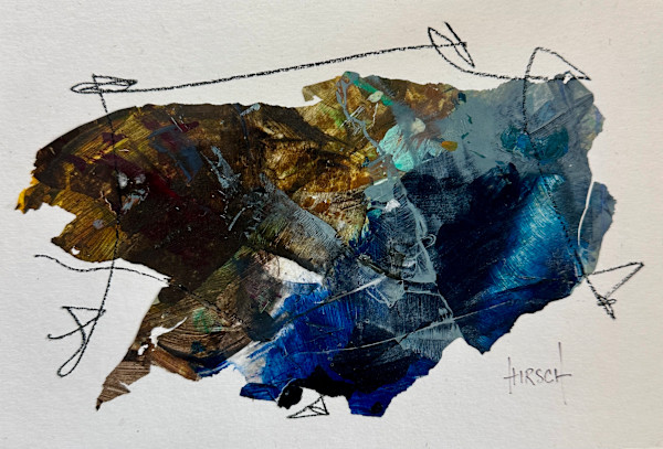 Brown Blue Covid Small #2 by Nancy Lassen