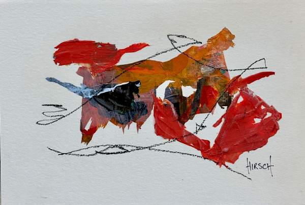 Red and Pink Covid Small by Nancy Lassen