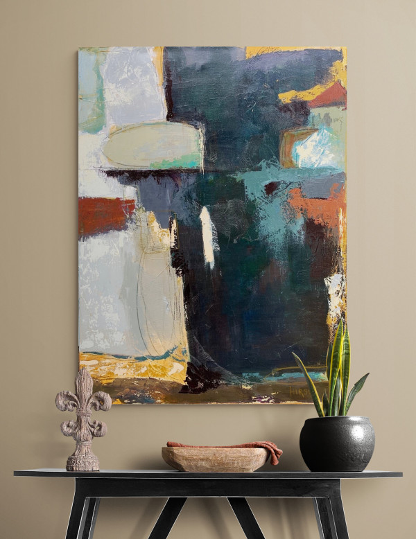 Midnight Abstract by Nancy Lassen