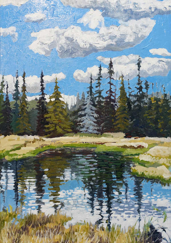 Evergreens and Clouds by Mark Granlund