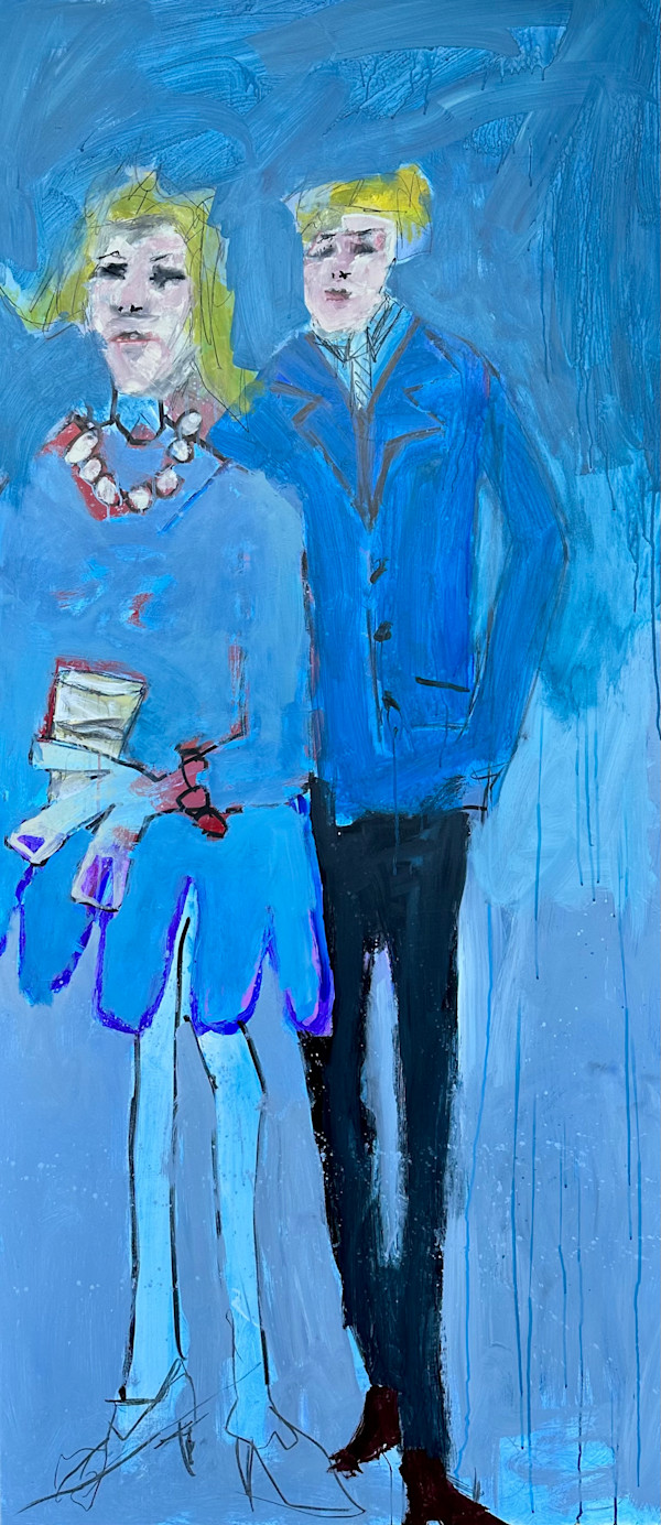 Stylish Couple (Blue) by Robin Walker