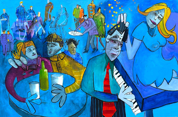 Red Tie, Blue Room by Robin Walker