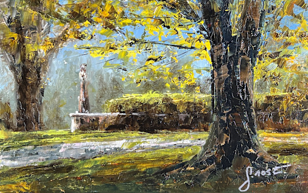 Sentinel At The Entry Portico by Scott Nost