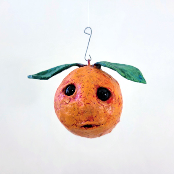 Juicy the Orange Ornament by ocasiocasa