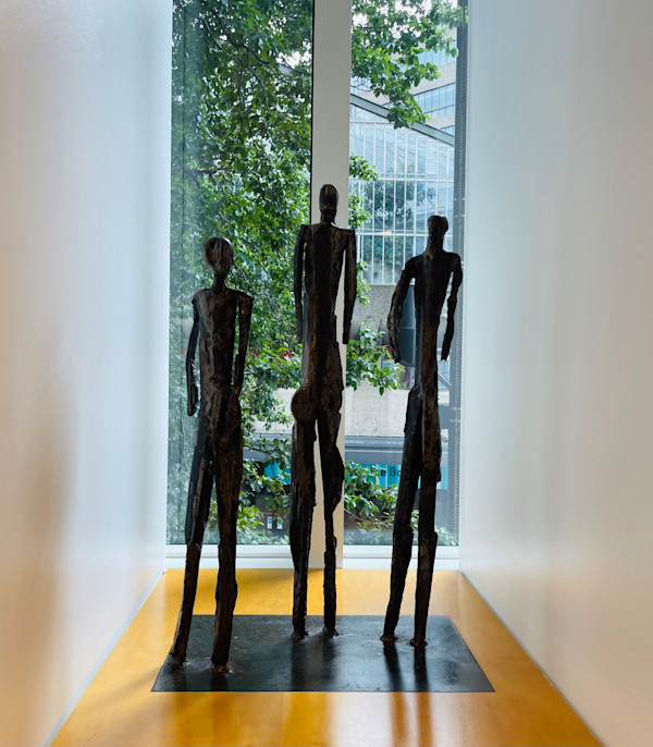 Three Standing figures by Sarah Tombs, Image 2.