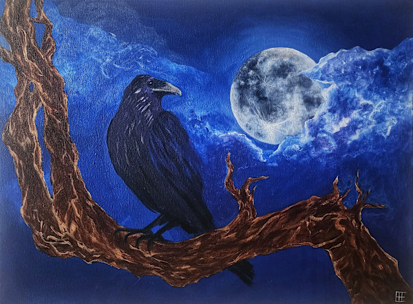 Moon Raven by Elizabeth Ann Huffman, Image 1.