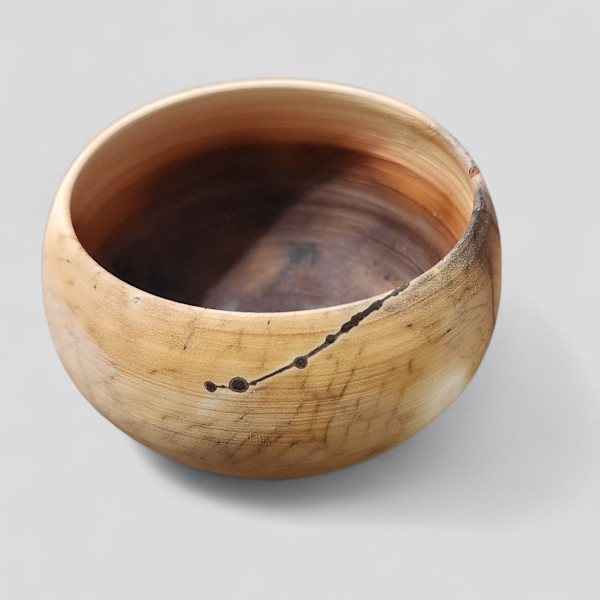 Saggar Fired Bowl by Elizabeth Ann Huffman