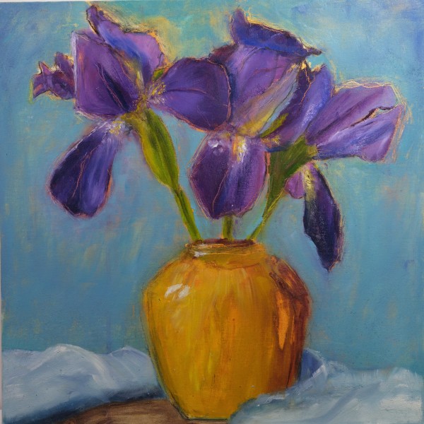 Cissy’s Irises by Marjorie Schwartz