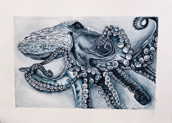 OCTOPODA AZUL by Grace Guirola