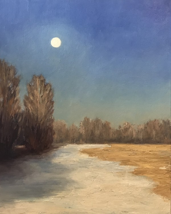 Moonset at Sunrise by Heather Graham