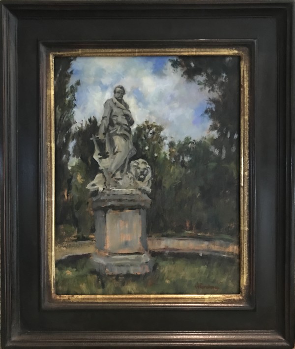 Italian Skies — Statue of Victor Hugo by Heather Graham