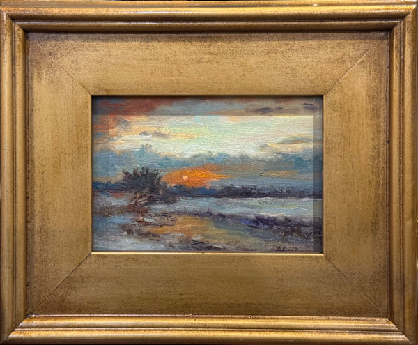 Winter, Close of Day—George Inness Master Copy by Heather Graham