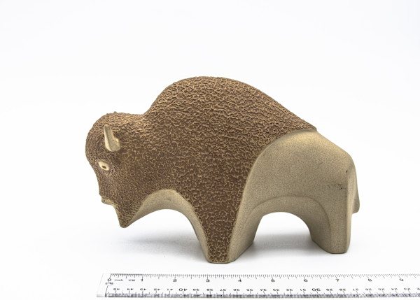 Pottery Bison by Jerry Becker
