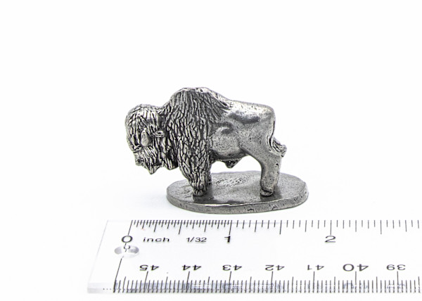 Miniature Pewter Bison