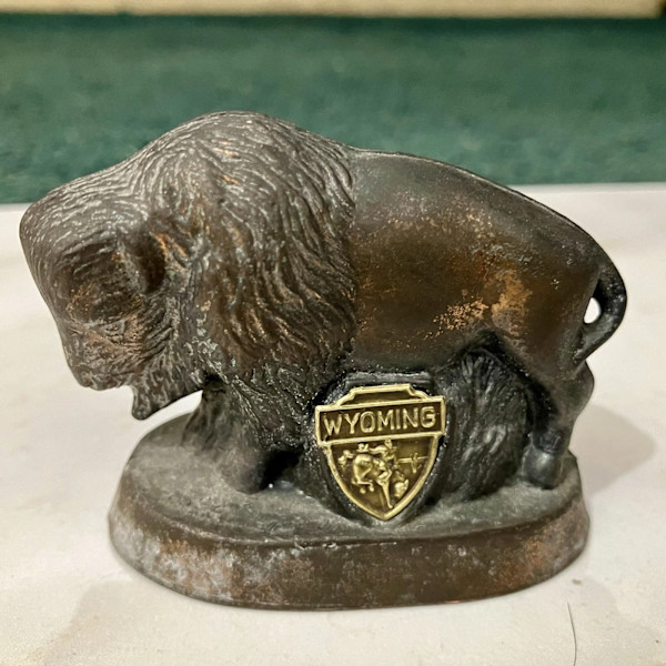 Wyoming Souvenir Bison Figurine
