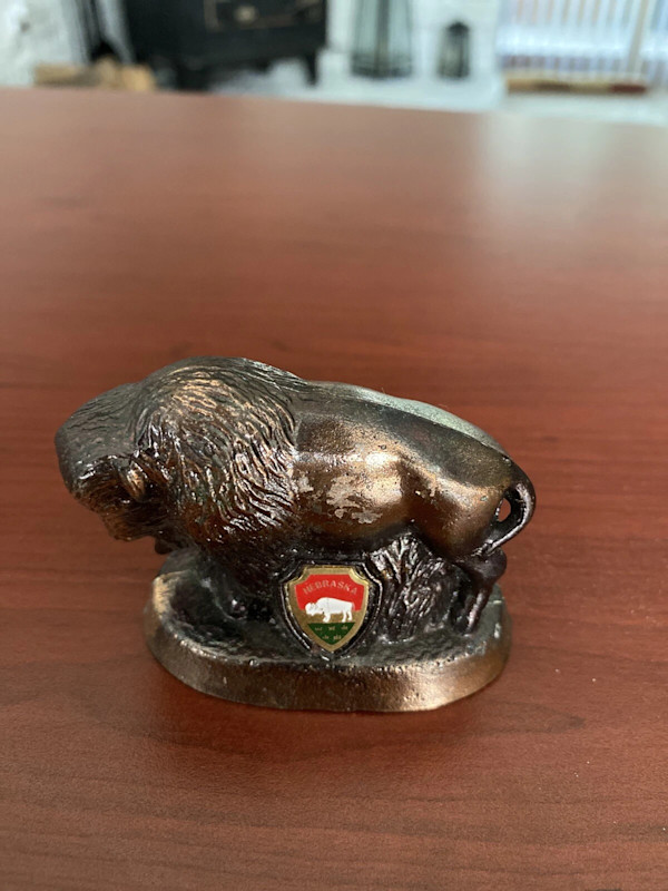 Nebraska Souvenir Bison Figurine