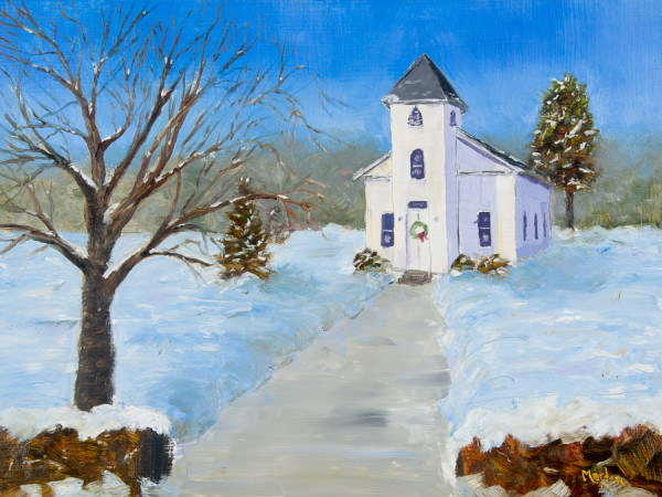 Camp Chapel Winter by Frank Martin