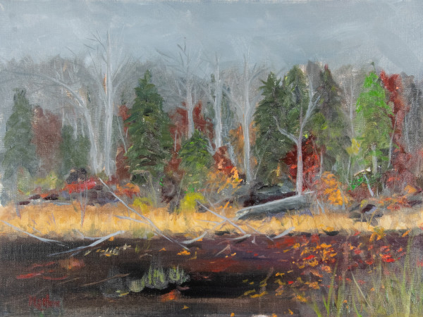 Eagles Mere in Fall by Frank Martin