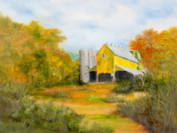 Fair Hill Yellow Barn by Frank Martin