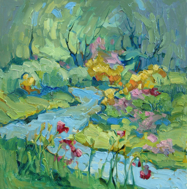 Creekside Wildflowers by Barbara Schilling