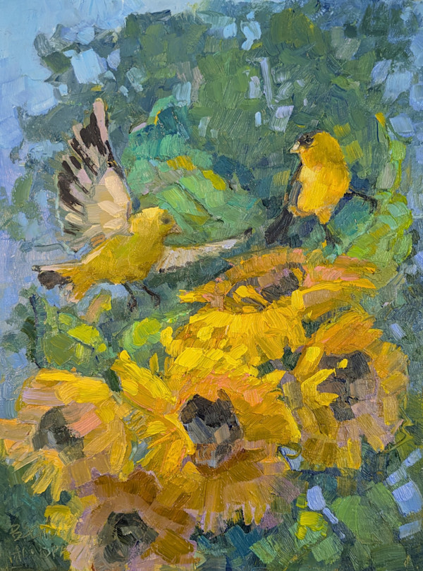 Emily's Sunflowers by Barbara Schilling