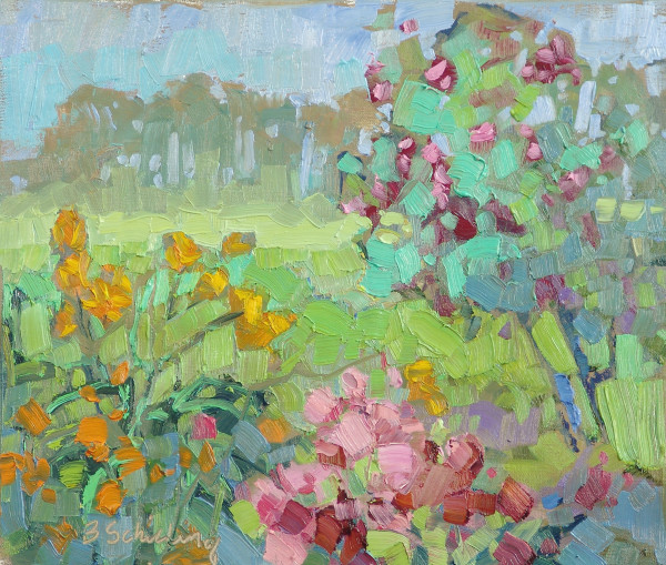 Garden Series #5 (Rose of Sharon) by Barbara Schilling