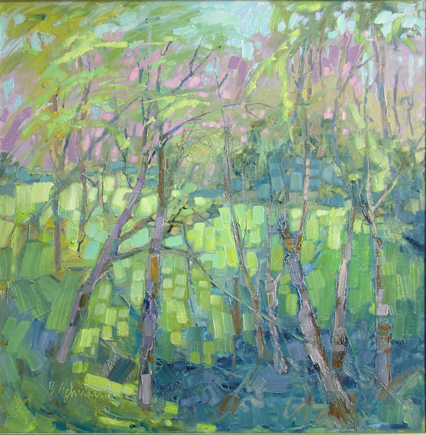 Spring Redbuds by Barbara Schilling